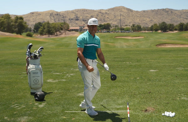 Use a "Step and Sling" Backswing to Get More Distance