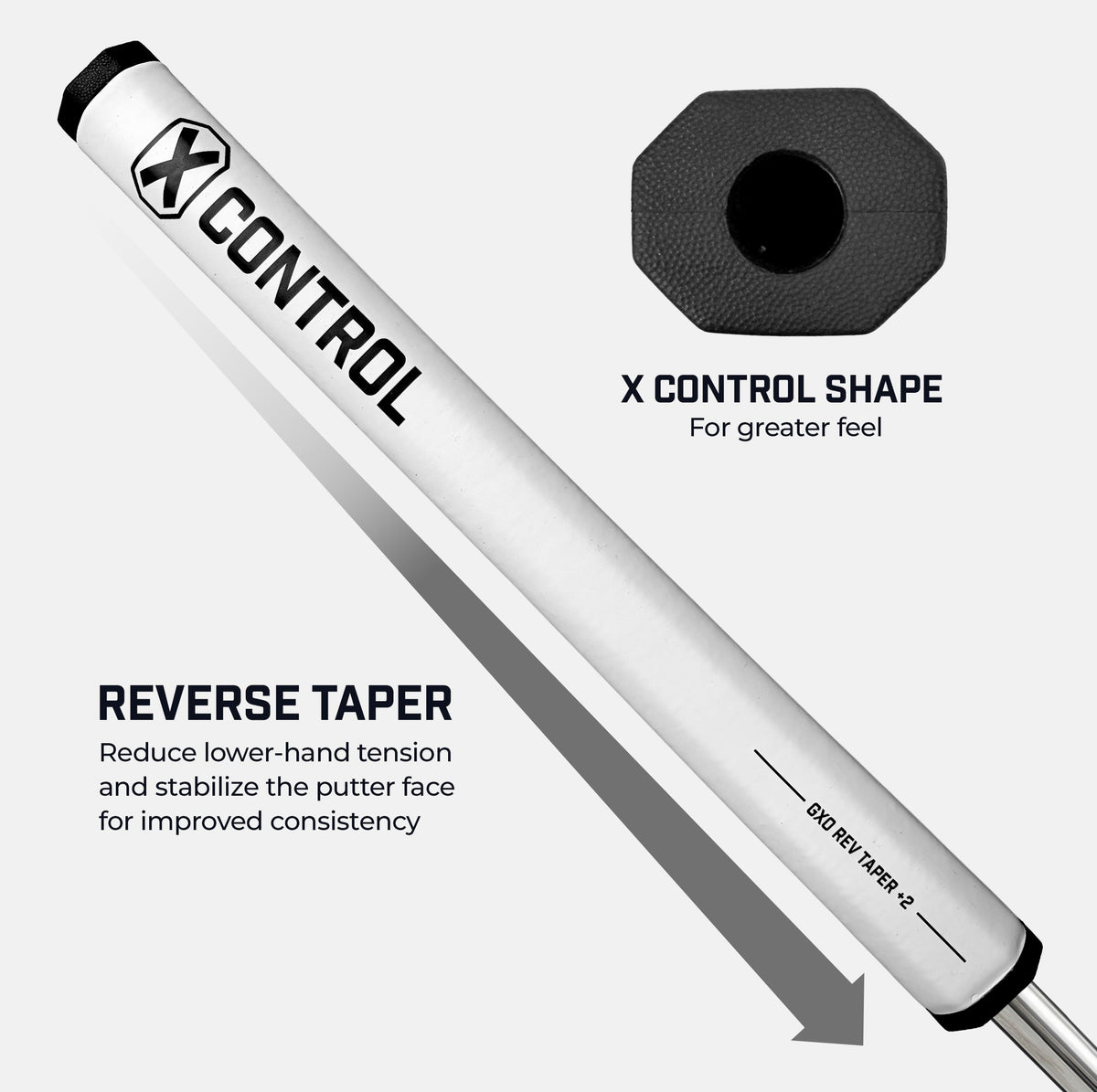 XCONTROL Putter Grip - Reverse Taper